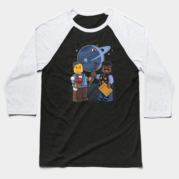 Space Is Awesome Baseball T-Shirt by Pacalin